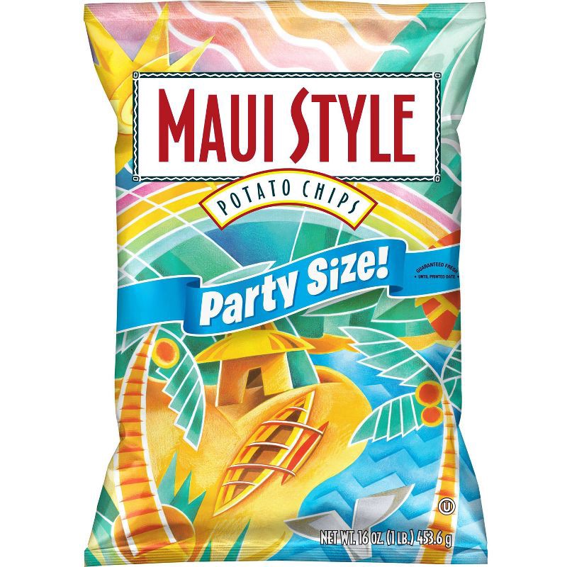 slide 1 of 3, Maui Style Potato Chips - 16oz, 16 oz