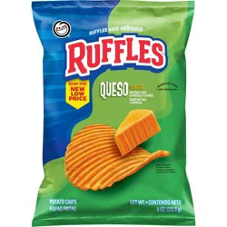 Ruffles Queso Flavored Potato Chips - 8oz