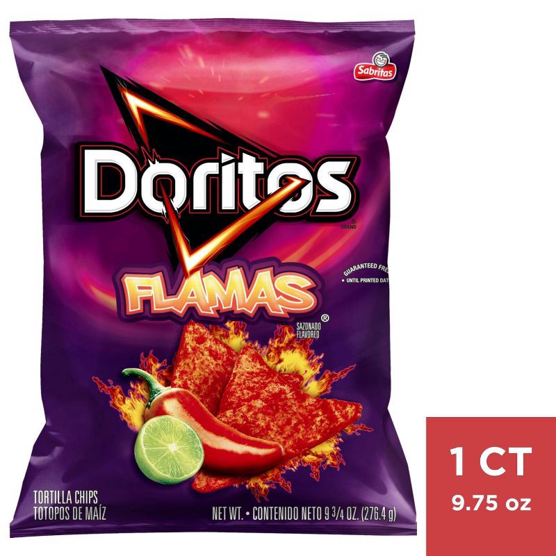 slide 1 of 3, Doritos Flamas Tortilla Chips - 9.25oz, 9.25 oz