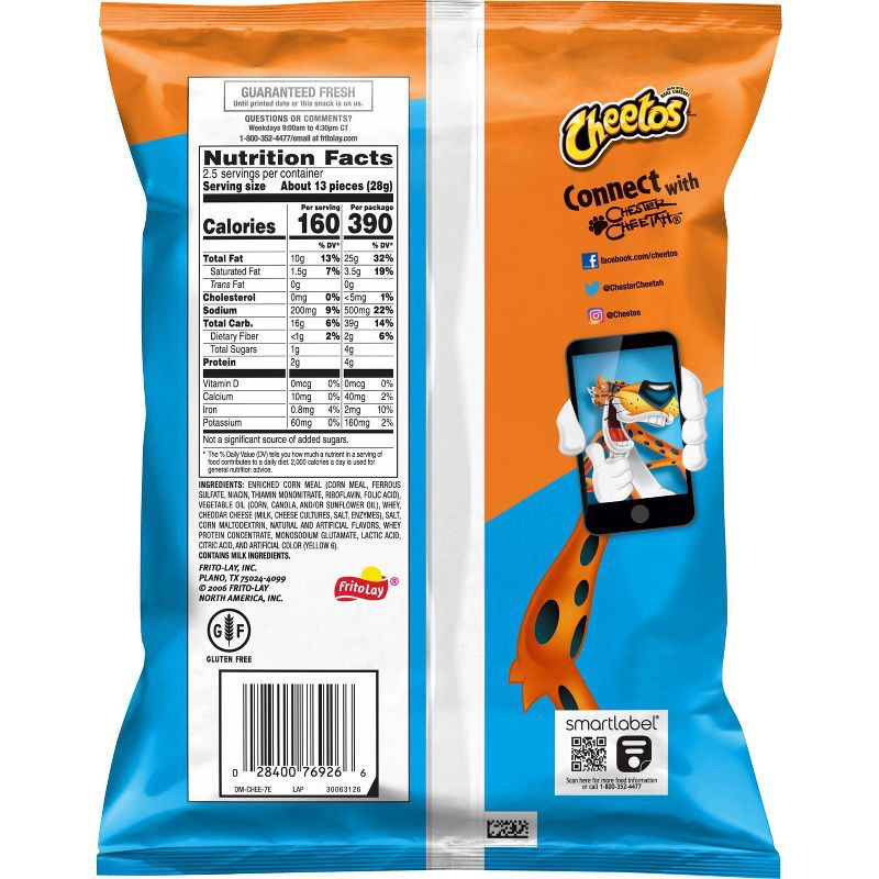 slide 2 of 7, Cheetos Cheese Flavored Puffs - 2.5oz, 2.5 oz