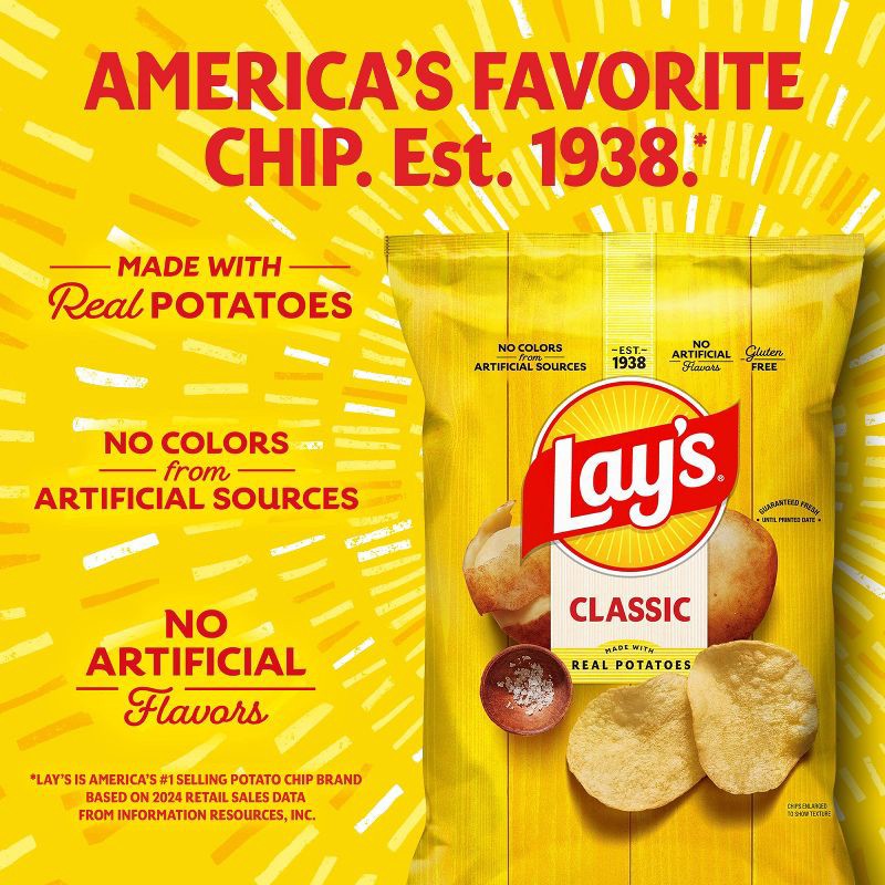 slide 4 of 8, Lay's Snack Pack Classic Potato Chips Multipack- 10ct/10oz, 10 ct; 10 oz