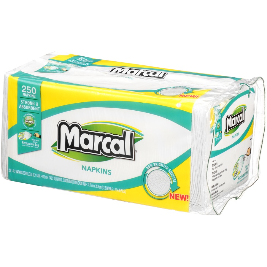 slide 3 of 6, Marcal Napkins, Everyday, 1-Ply, 250 ct