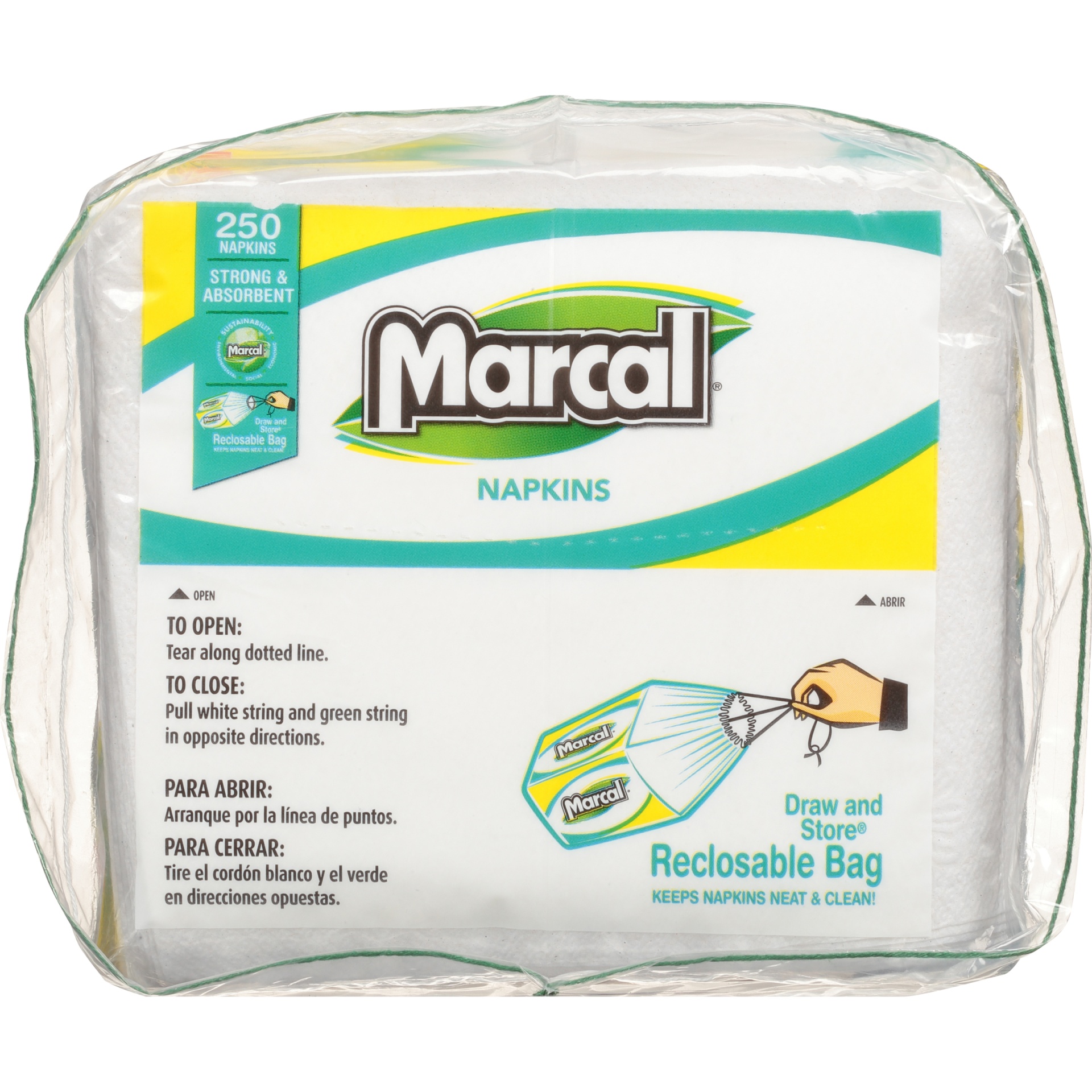 slide 5 of 6, Marcal Napkins, Everyday, 1-Ply, 250 ct