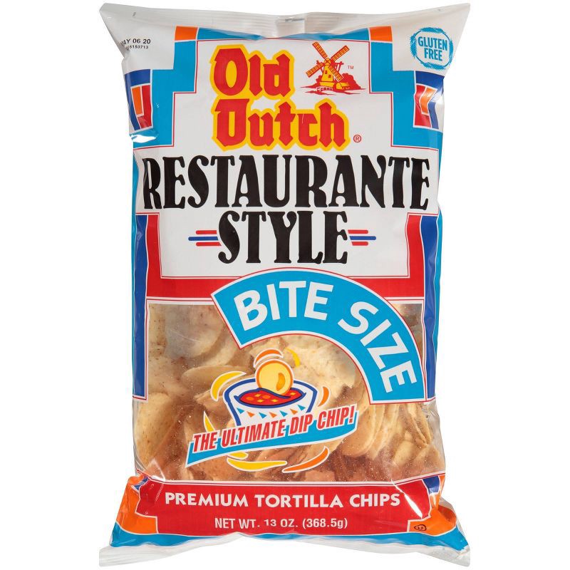 slide 3 of 3, Old Dutch Restaurante Style Bite Size Tortilla Chips - 13oz, 13 oz