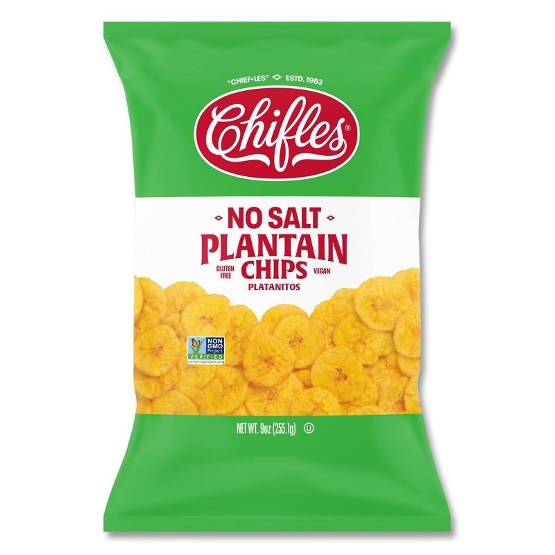 slide 1 of 5, Chifles Platanitos No Salt Plantain Chips - 9oz, 9 oz