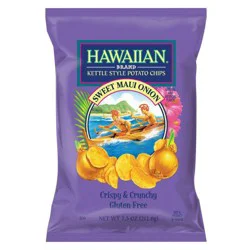 Hawaiian Snacks Hawaiian Sweet Maui Onion Kettle Style Potato Chips - 13oz