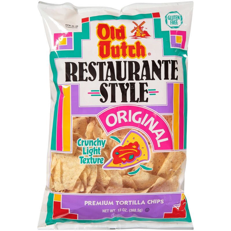 slide 3 of 3, Old Dutch Restaurante Style Original Premium Tortilla Chips - 13oz, 13 oz