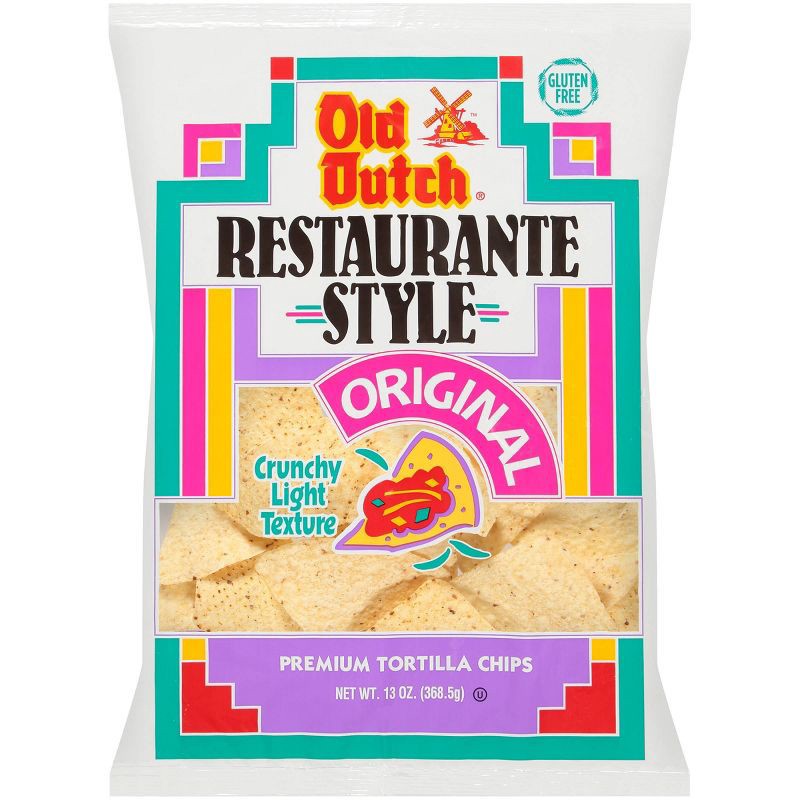 slide 1 of 3, Old Dutch Restaurante Style Original Premium Tortilla Chips - 13oz, 13 oz