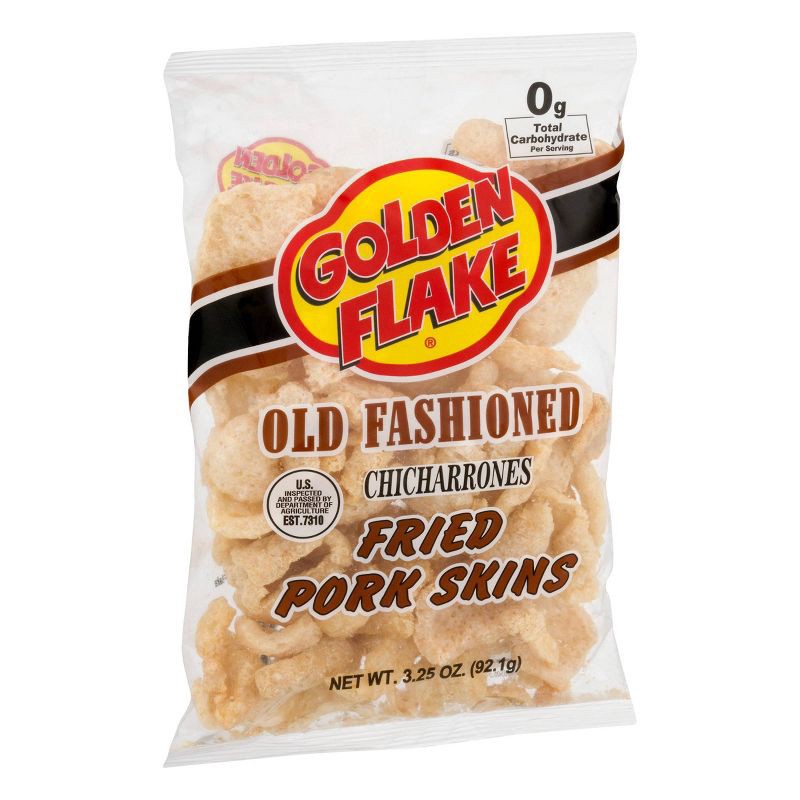 slide 2 of 3, Golden Flake Old Fashioned Fried Pork Skins - 3oz, 3 oz