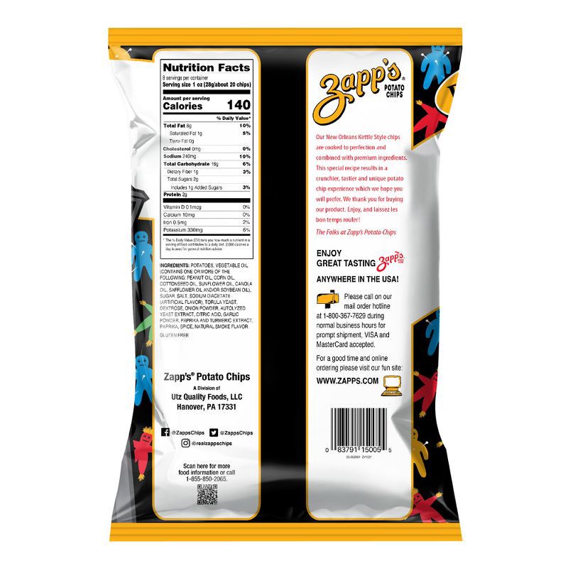 slide 2 of 9, Zapp's New Orleans Kettle Style Voodoo Potato Chips - 8oz, 8 oz