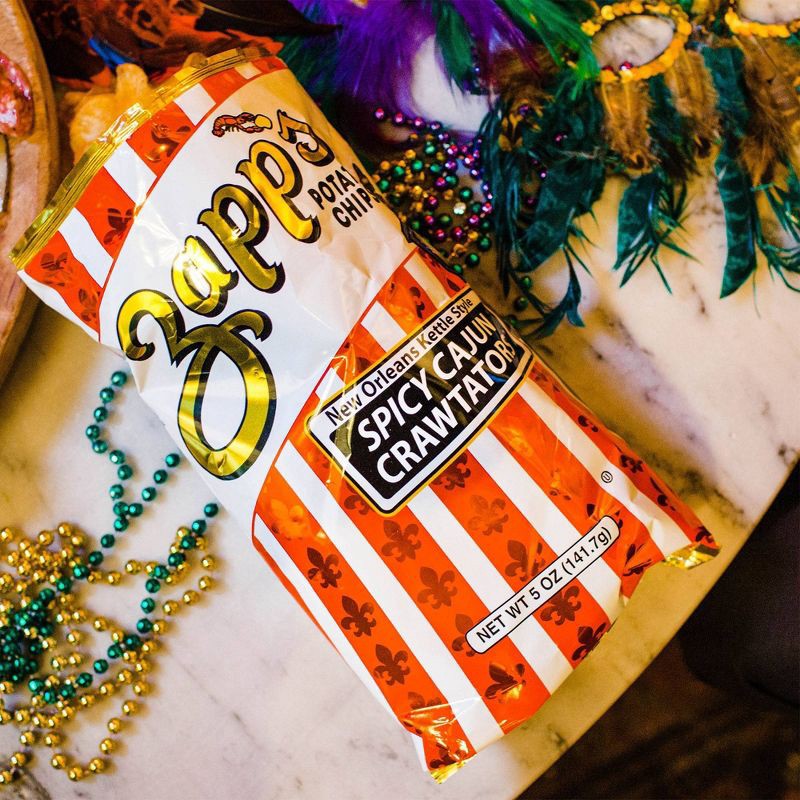 slide 8 of 10, Zapp's New Orleans Kettle Style Spicy Cajun Crawtators Potato Chips - 8oz, 8 oz