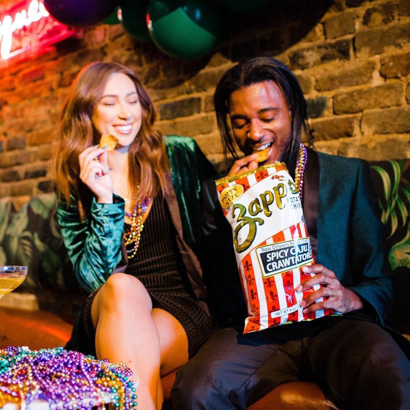 slide 10 of 10, Zapp's New Orleans Kettle Style Spicy Cajun Crawtators Potato Chips - 8oz, 8 oz