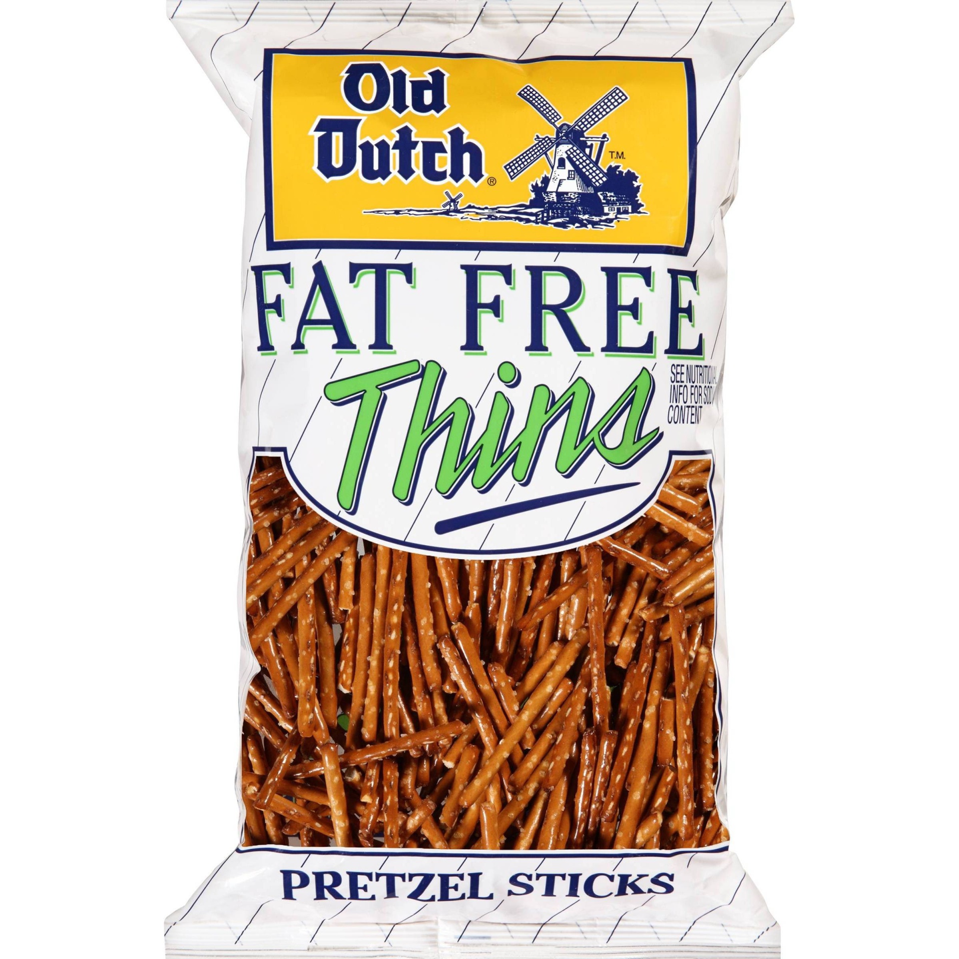 slide 1 of 3, Old Dutch Fat Free Thins Pretzel Sticks - 15oz, 15 oz