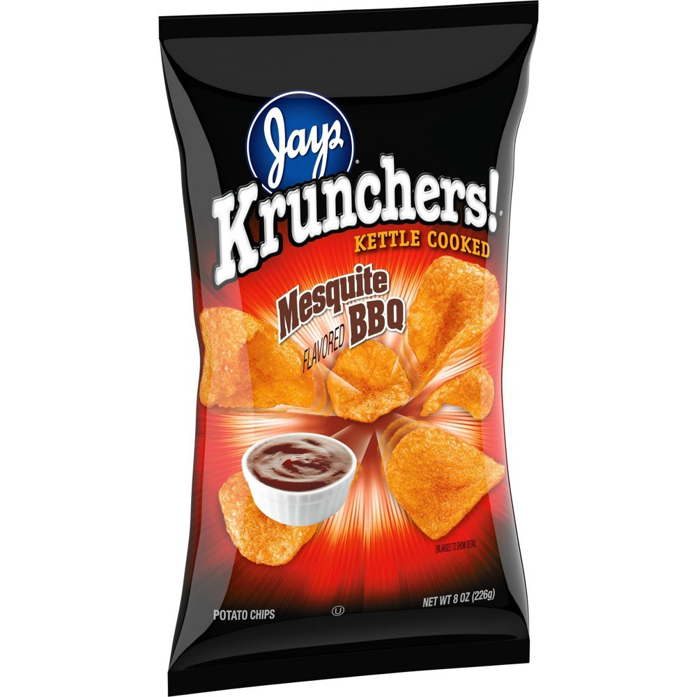 slide 3 of 6, Kruncher's Mesquite Barbque Kettle Cooked Potato Chips, 8 oz