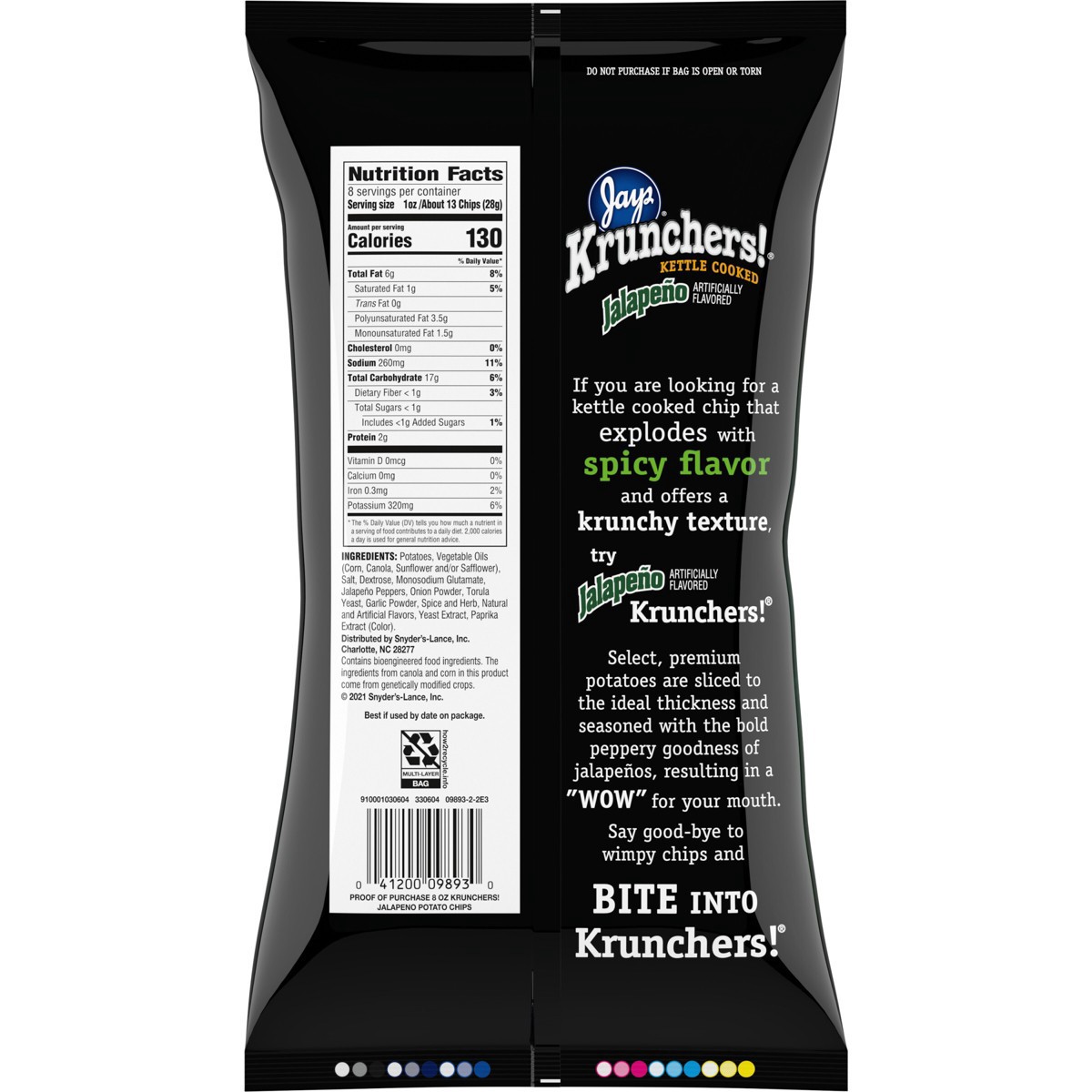 slide 4 of 6, Kruncher's Kettle Cooked Jalapeno Potato Chips, 8 oz