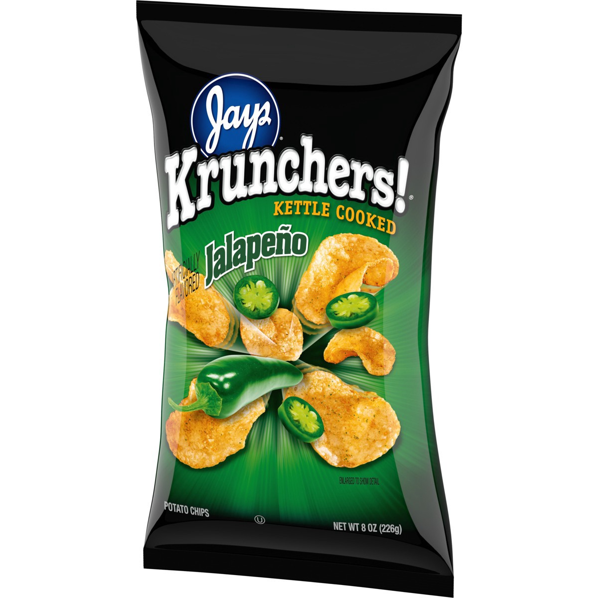 slide 5 of 6, Kruncher's Kettle Cooked Jalapeno Potato Chips, 8 oz
