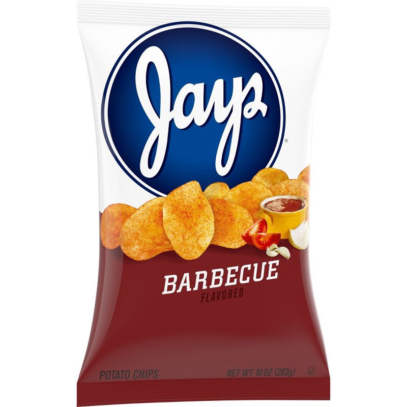 slide 3 of 6, Jays Potato Chips BBQ - 10oz, 10 oz