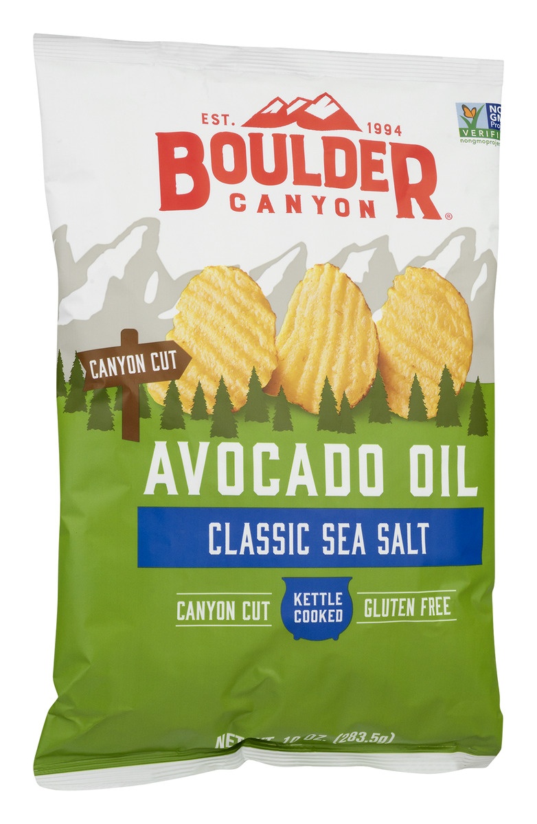 slide 2 of 11, Boulder Canyon Avocado Oil Sea Salt Wavy Chips, 10 oz