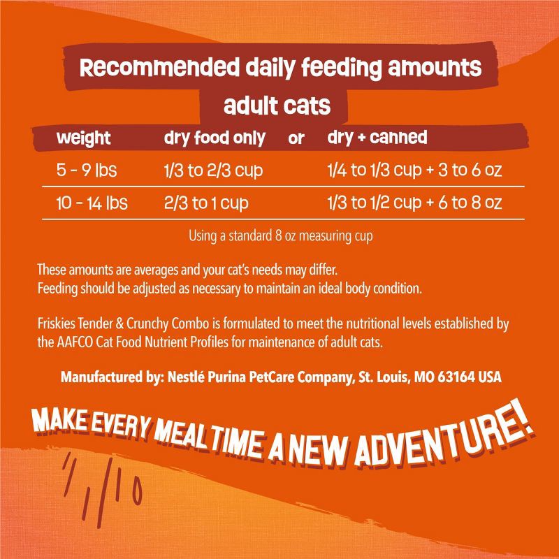 slide 6 of 13, Friskies Tender & Crunchy with Flavors Chicken,Beef,Carrots&Green Beans Adult Complete & Balanced Dry Cat Food - 16lbs, 16 lb
