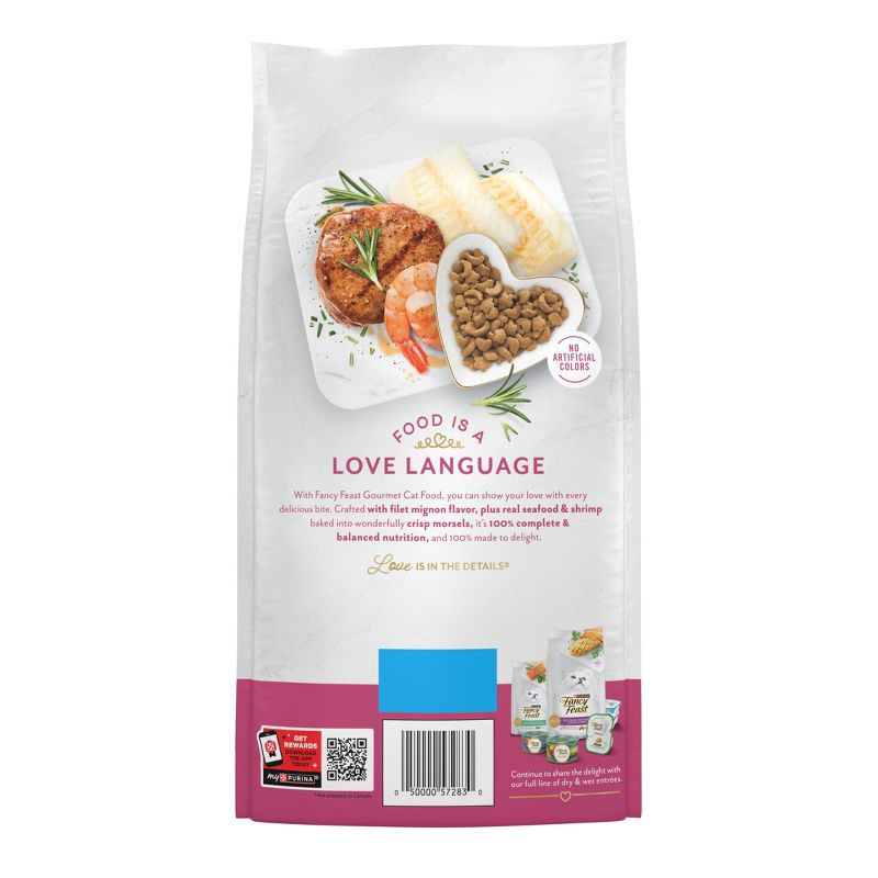 slide 2 of 13, Purina Fancy Feast Filet Mignon with Real Seafood & Shrimp Flavor Dry Cat Food - 3lbs, 3 lb