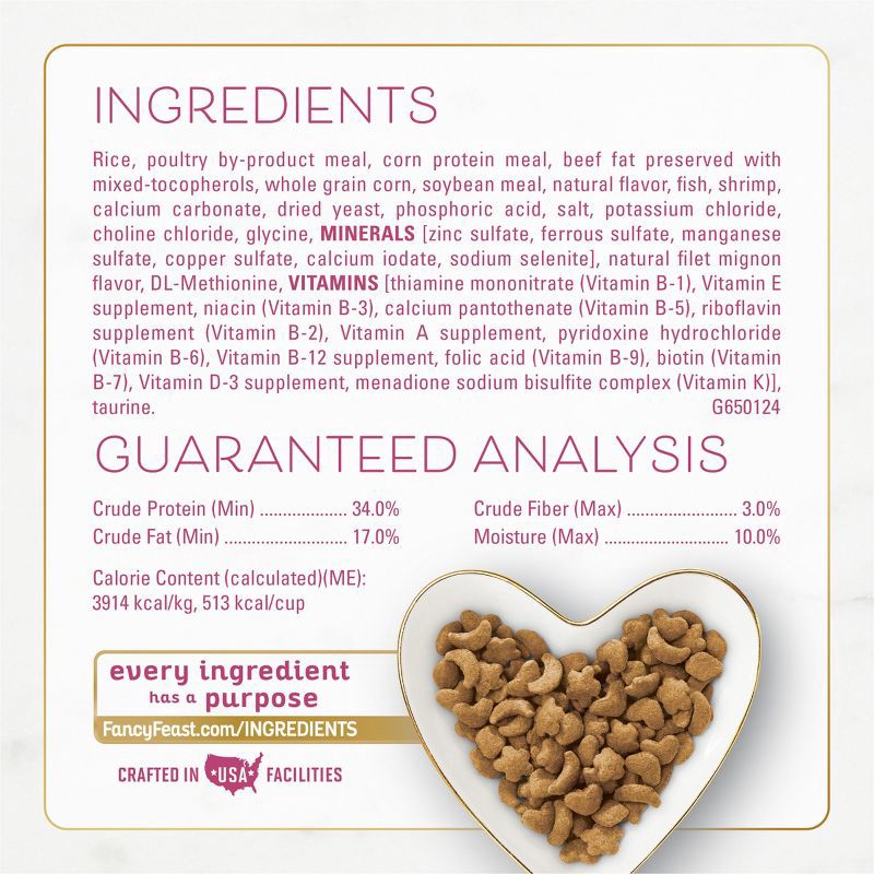 slide 6 of 13, Purina Fancy Feast Filet Mignon with Real Seafood & Shrimp Flavor Dry Cat Food - 3lbs, 3 lb