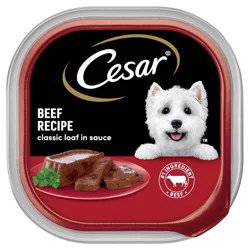 Cesar Classic Loaf in Sauce Beef and Gravy Flavor Small Breed Wet Dog Food - 3.5oz