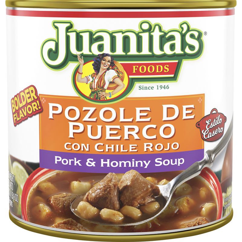 slide 1 of 1, Juanita's Foods Juanita's Pozole Pork and Hominy Soup - 25oz, 25 oz