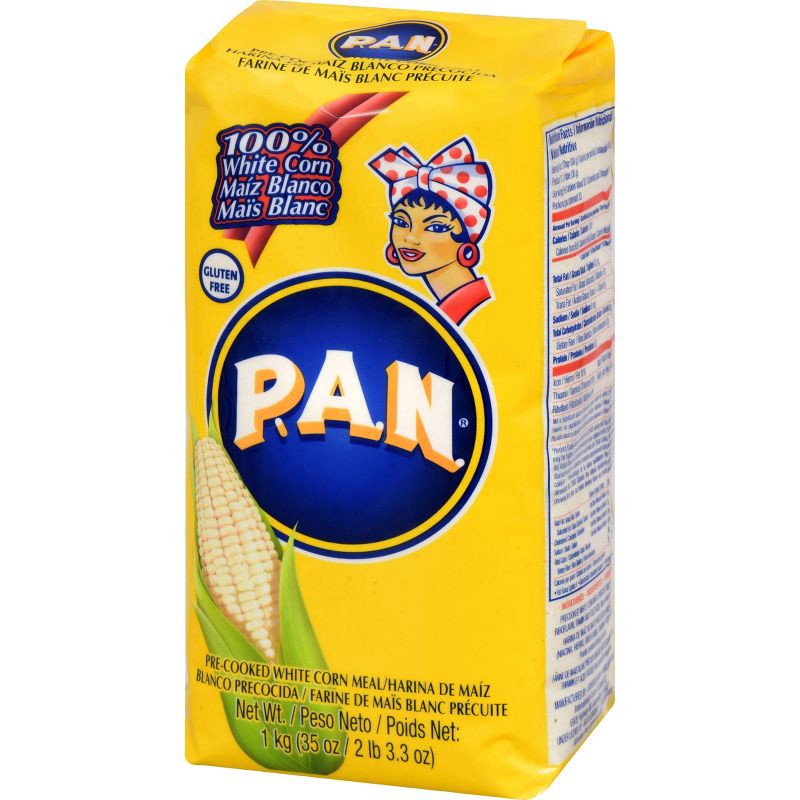 slide 2 of 6, P.A.N. Gluten Free Pre-Cooked White Corn Meal - 35.27oz, 35.27 oz