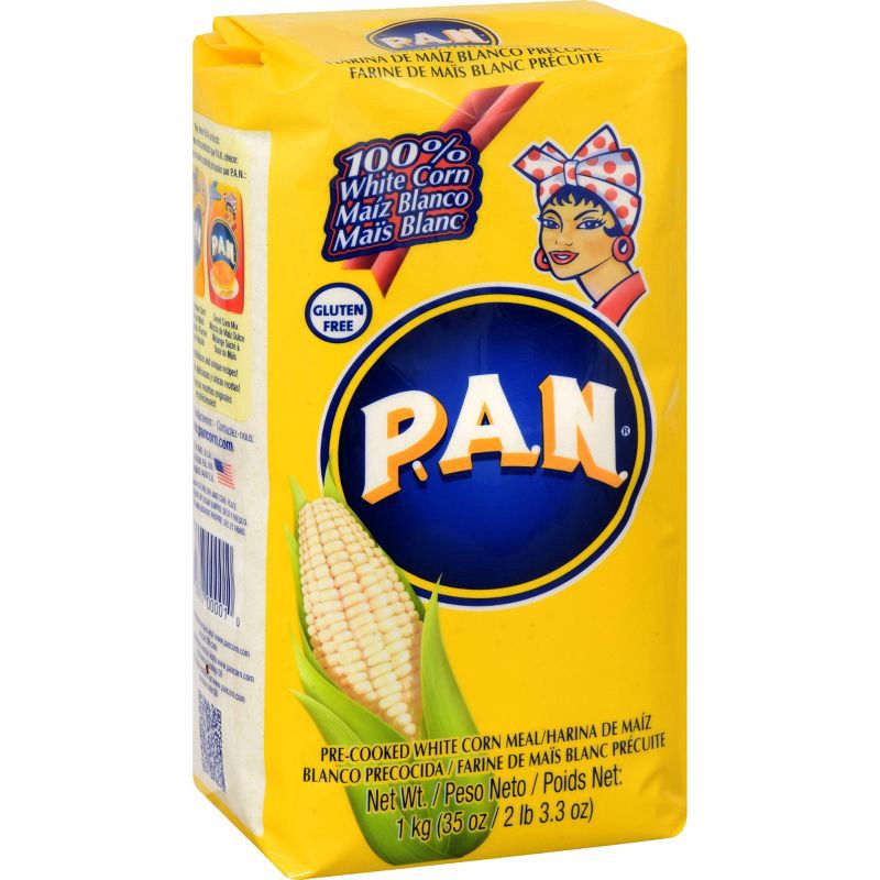 slide 6 of 6, P.A.N. Gluten Free Pre-Cooked White Corn Meal - 35.27oz, 35.27 oz