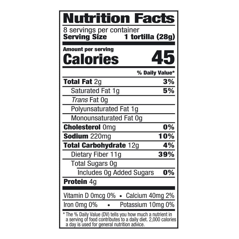slide 3 of 4, Mission Fajita Size Carb Balance Flour Tortillas - 8oz/8ct, 8 ct; 8 oz