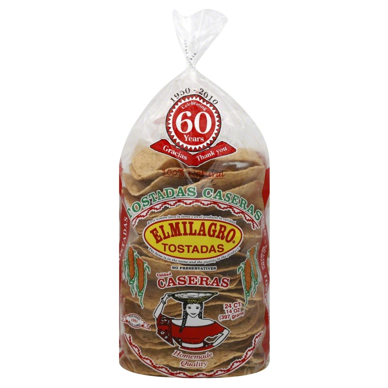 slide 1 of 1, El Milagro El Millagro Homestyle Tostados - 14oz, 14 oz