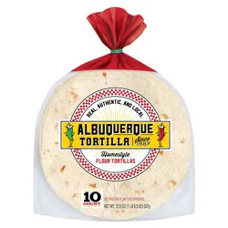 Albuquerque Tortilla Albuquerque Homestyle Flour Tortillas - 21.67oz/10ct