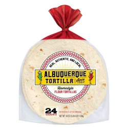 Albuquerque Tortilla Albuquerque Homestyle Flour Tortillas - 24ct/54oz