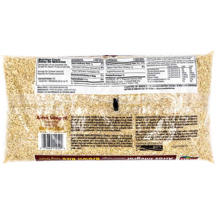 slide 2 of 2, Iberia Long Grain Brown Rice, 5 lb