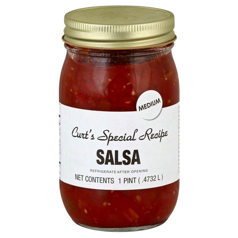 slide 1 of 3, Curt's Special Recipe Salsa Medium 16oz, 16 oz