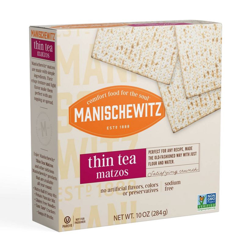 slide 1 of 3, Manischewitz Thin Matzo - 10oz, 10 oz