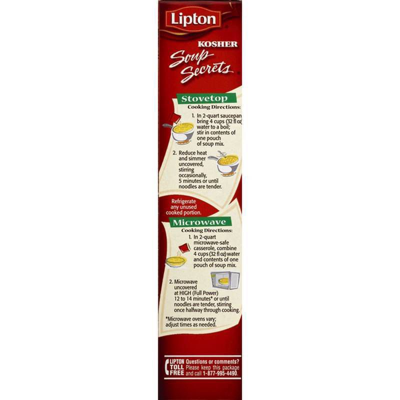 slide 3 of 6, Lipton Soup Secrets Kosher Noodle Soup Mix - 4.87oz, 4.87 oz