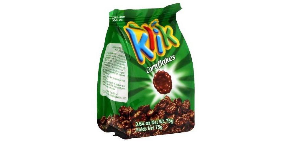 slide 3 of 3, Klik Chocolate Covered Corn Flakes, 2.64 oz