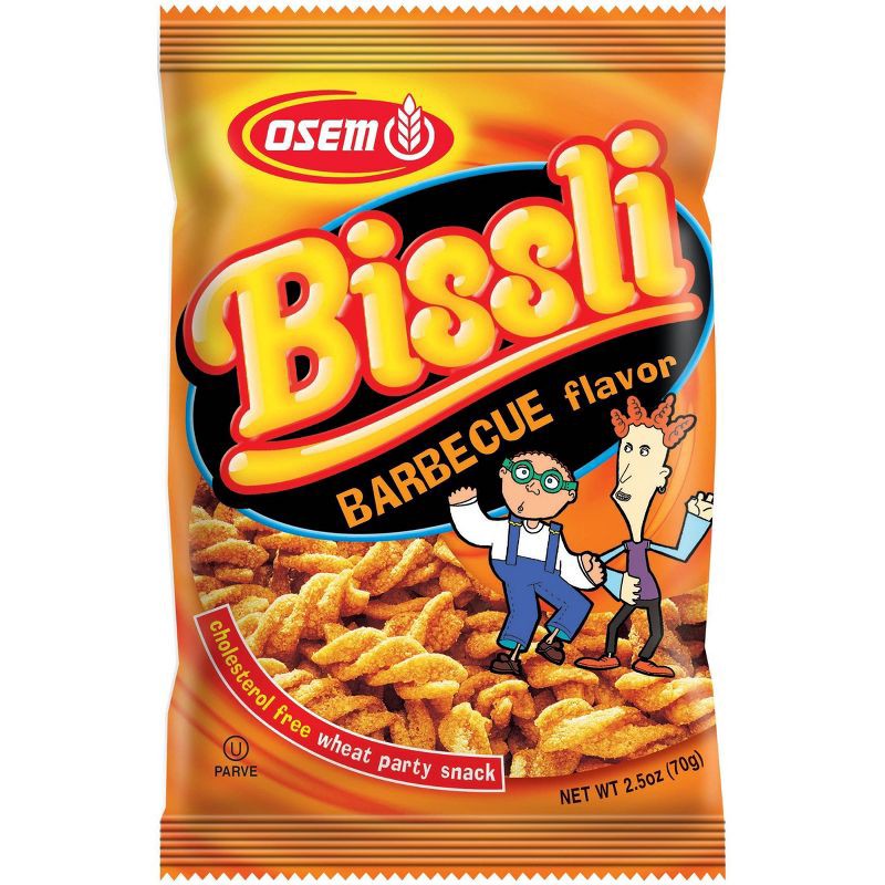 slide 1 of 3, Osem Bissli BBQ Wheat Flavored Snacks 2.5oz, 2.5 oz