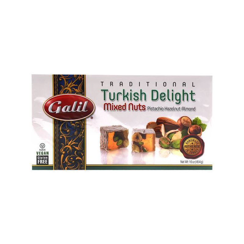 slide 1 of 3, Sadaf Galil Mixed Nuts Lokum - 16oz, 16 oz