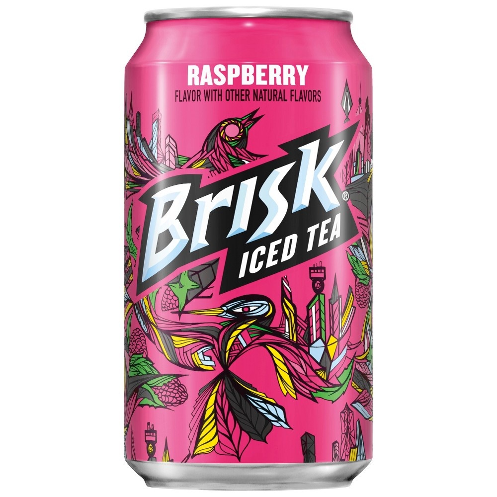 slide 3 of 5, Brisk Raspberry Iced Tea, 12 ct, 12 fl oz