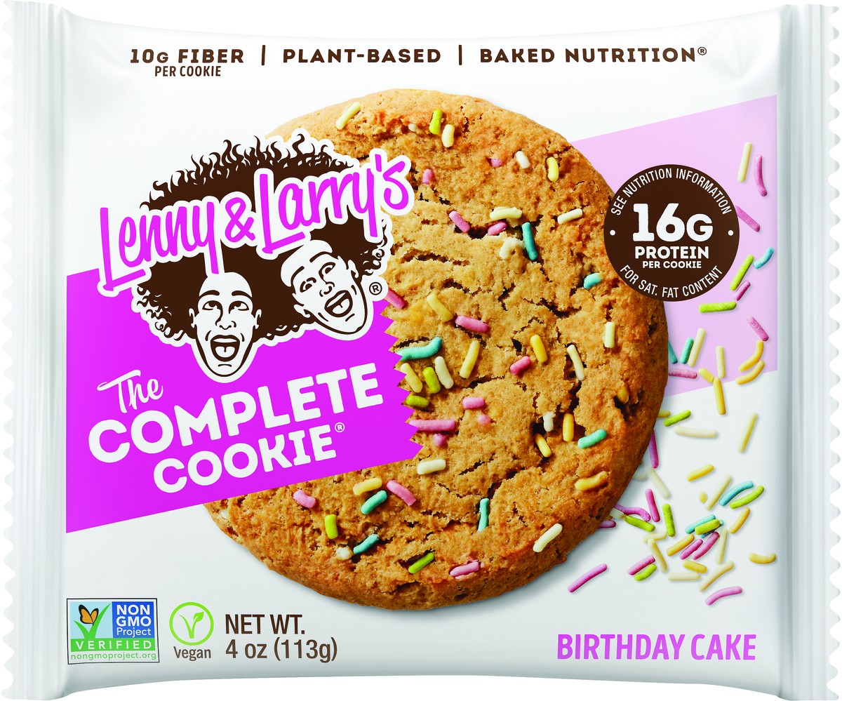 slide 2 of 2, Lenny & Larry's The Complete Cookie, Birthday Cake, 4oz, 4 oz