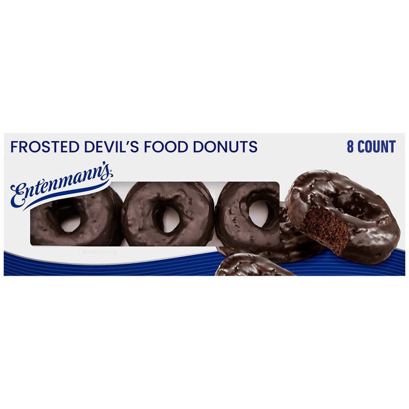 slide 8 of 10, Entenmann's Frosted Devil's Food Donuts - 8 ct, 8 ct