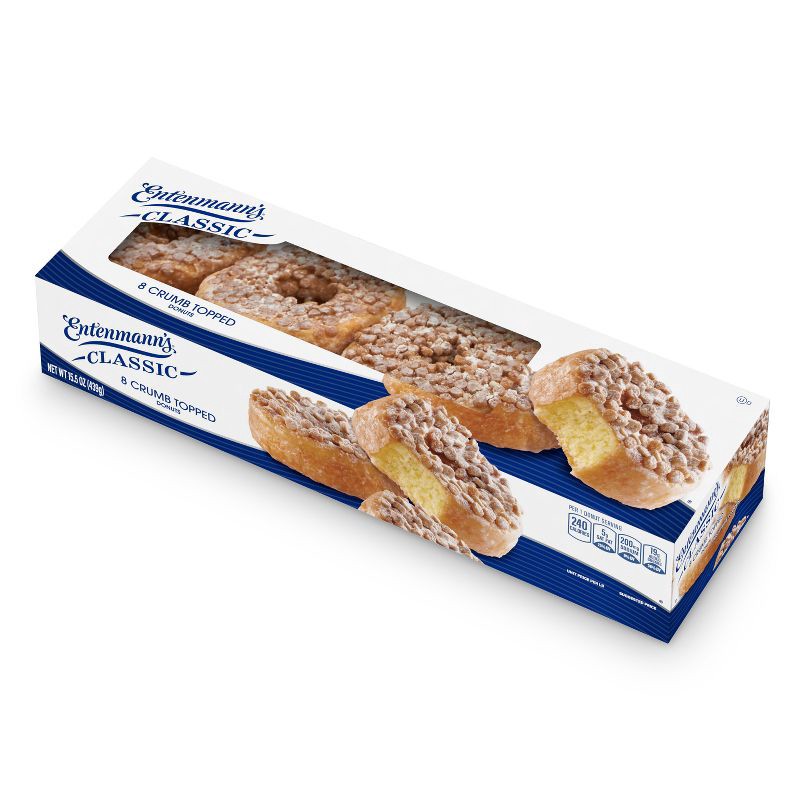 slide 11 of 14, Entenmann's Crumb Topped Donuts - 15.5oz/8ct, 15.5 oz, 8 ct