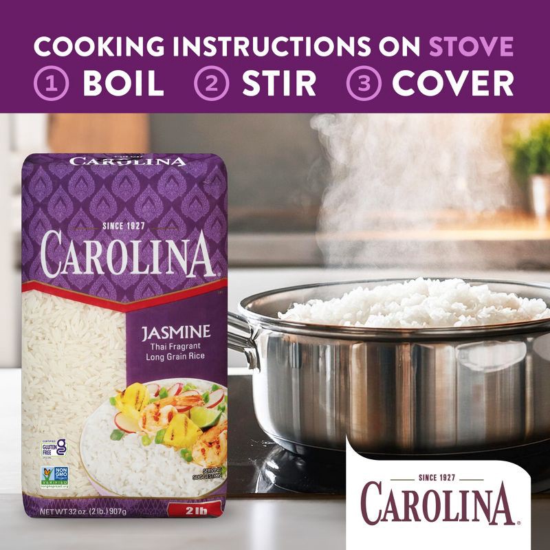 slide 4 of 9, Carolina Long Grain Jasmine Rice - 2lbs, 2 lb