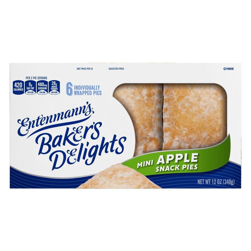 slide 8 of 14, Entenmann's Mini's Apple Snack Pies - 11.5oz, 11.5 oz