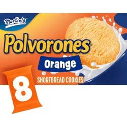Marinela Polvorones Shortbread Orange Cookies - 2.61oz/8pk