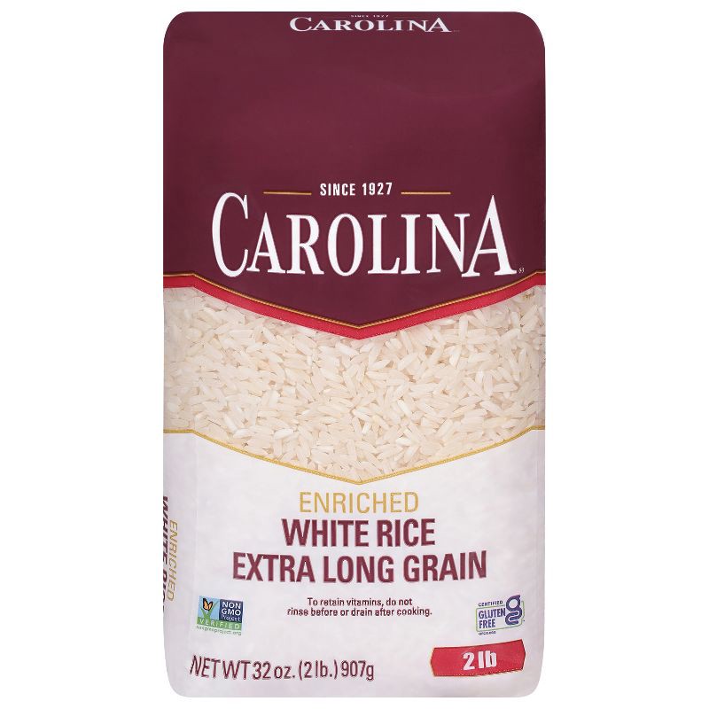 slide 1 of 7, Carolina Enriched Extra Long Grain Rice - 2lbs, 2 lb