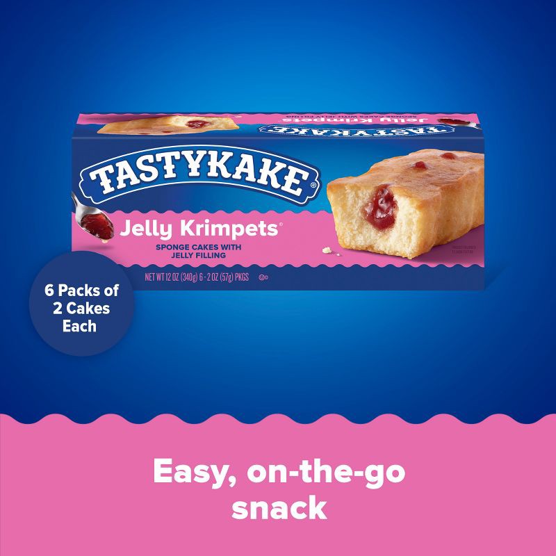 slide 4 of 11, Tastykake Jelly Krimpets - 12oz/12ct, 12 ct; 12 oz