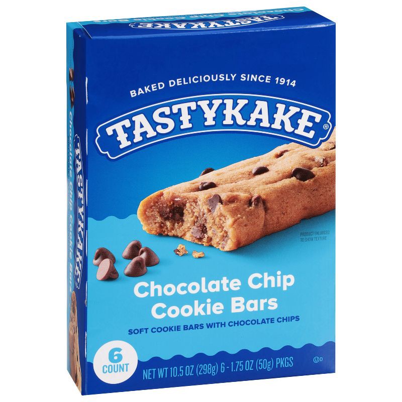 slide 2 of 8, Tastykake Chocolate Chip Cookie Bar - 10.5oz / 6ct, 6 ct; 10.5 oz